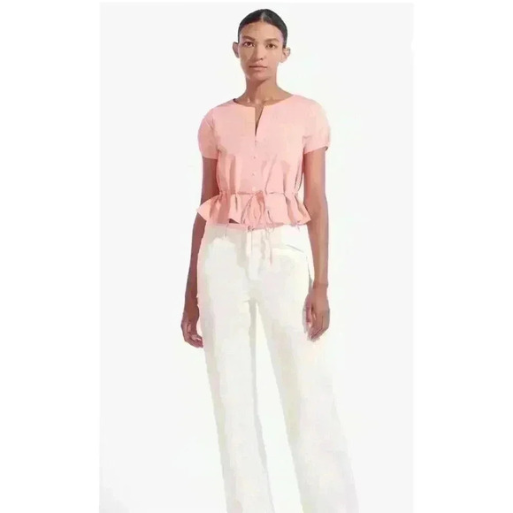 STAUD Tops - New NWT Staud Jules Top, Grapefruit‎ Sz L Retails $225.00